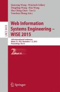 Web Information Systems Engineering - WISE 2015 edito da Springer International Publishing