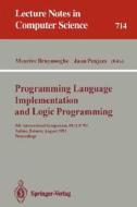 Programming Language Implementation and Logic Programming edito da Springer Berlin Heidelberg