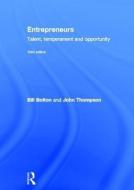 Entrepreneurs di Bill Bolton, John Thompson edito da Taylor & Francis Ltd