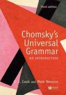 Chomskys Universal Grammar 3e di Cook edito da John Wiley & Sons