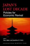 Japan's Lost Decade di International Monetary Fund edito da International Monetary Fund (imf)