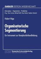 Organisatorische Segmentierung edito da Deutscher Universitätsvlg