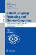 Natural Language Processing and Chinese Computing edito da Springer Nature Switzerland