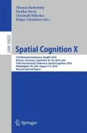 Spatial Cognition X edito da Springer International Publishing