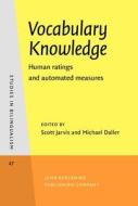 Vocabulary Knowledge edito da John Benjamins Publishing Co