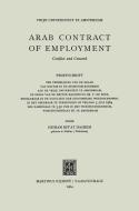 Arab Contract of Employment di Hisham Rif'At Hashem edito da Springer Netherlands