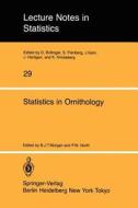 Statistics in Ornithology edito da Springer New York