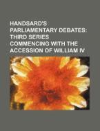 Handsard's Parliamentary Debates di Books Group edito da Rarebooksclub.com
