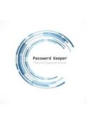 Password Keeper: Personal Password Journal (Blue Circle Cover) di Recordkeeper Press edito da Createspace