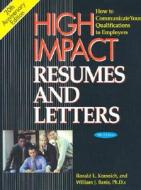 High Impact Resumes & Letters di Ronald L. Krannich edito da Impact Publications