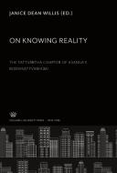 On Knowing Reality edito da Columbia University Press