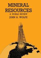 Mineral Resources a World Review di John A. Wolfe edito da Springer Netherlands