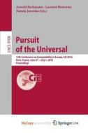 Pursuit Of The Universal edito da Springer Nature B.V.