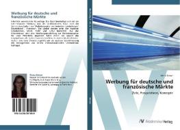 Werbung für deutsche und französische Märkte di Elena Simon edito da AV Akademikerverlag