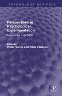 Perspectives In Psychological Experimentation edito da Taylor & Francis Ltd