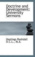 Doctrine And Development di Hastings Rashdall edito da Bibliolife