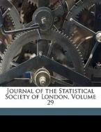 Journal Of The Statistical Society Of Lo edito da Nabu Press