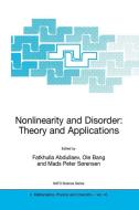 Nonlinearity and Disorder: Theory and Applications edito da Springer Netherlands