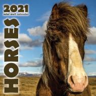 Horses 2021 Mini Wall Calendar di Wall Publishing edito da WALL PUB