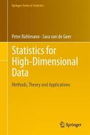 Statistics for High-Dimensional Data di Peter Bühlmann, Sara van de Geer edito da Springer-Verlag GmbH