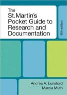 The St. Martin's Pocket Guide to Research and Documentation di Andrea A. Lunsford, Marcia F. Muth edito da BEDFORD BOOKS