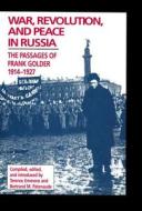 War, Revolution, and Peace in Russia di Terrence Emmons edito da Hoover Institution Press
