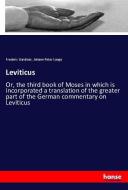 Leviticus di Frederic Gardiner, Johann Peter Lange edito da hansebooks