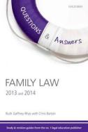 Questions & Answers Family Law 2013-2014 di Ruth Gaffney-Rhys, Chris Barton, Mary Hibbs, Penny Booth edito da Oxford University Press