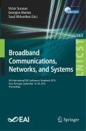 Broadband Communications, Networks, and Systems edito da Springer-Verlag GmbH
