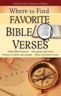 Where to Find Favorite Bible Verses Pamphlet di Rose Publishing edito da Rose Publishing (CA)