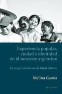 Experiencia popular, ciudad e identidad en el noroeste argentino di Melina Gaona edito da Lang, Peter