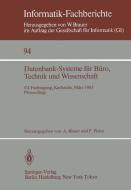 Datenbank-Systeme für Büro, Technik und Wissenschaft edito da Springer Berlin Heidelberg