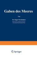 Gaben des Meeres di Eugen Neresheimer edito da Springer Berlin Heidelberg