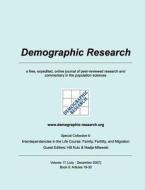 Demographic Research, Volume 17: Book II edito da Books on Demand