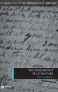 Philosophy of Literature di Lamarque edito da John Wiley & Sons
