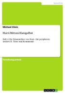 Hurri-Mittani-Hanigalbat di Michael Klein edito da GRIN Publishing