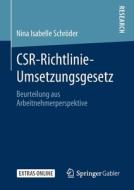 CSR-Richtlinie-Umsetzungsgesetz di Nina Isabelle Schröder edito da Springer-Verlag GmbH