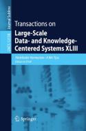 Transactions on Large-Scale Data- and Knowledge-Centered Systems XLIII edito da Springer Berlin Heidelberg
