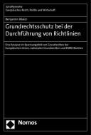 Grundrechtsschutz bei der Durchführung von Richtlinien di Benjamin Maier edito da Nomos Verlagsges.MBH + Co