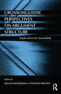 Crosslinguistic Perspectives on Argument Structure edito da Taylor & Francis Ltd