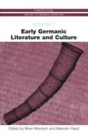 Early Germanic Literature and Culture CHHGL 1 di Brian Murdoch edito da Camden House