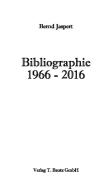Bibliographie 1966-2016 di Bernd Jaspert edito da Bautz, Traugott