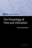 The Phonology of Tone and Intonation di Carlos Gussenhoven edito da Cambridge University Press