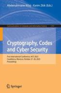 Cryptography, Codes and Cyber Security edito da Springer Nature Switzerland
