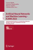 Artificial Neural Networks and Machine Learning ¿ ICANN 2023 edito da Springer Nature Switzerland