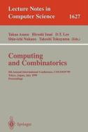 Computing and Combinatorics di D. T. Lee, T. Asano, H. Imai edito da Springer Berlin Heidelberg
