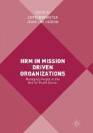 HRM in Mission Driven Organizations edito da Springer International Publishing