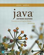 Java Software Solutions di William Loftus, John Lewis edito da Pearson Education (us)
