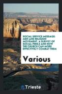 Social Service Message: Men and Religion Movement. a Survey of Social Perils and How the Church Can More Effectively Com di Various edito da LIGHTNING SOURCE INC