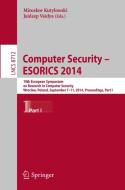Computer Security - ESORICS 2014 edito da Springer International Publishing